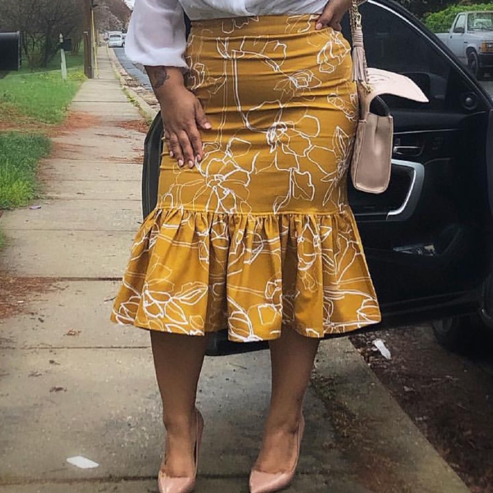 Eva Mendes Peplum Skirt